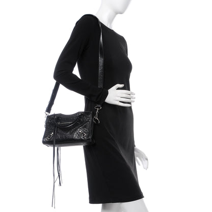 Balenciaga Agneau Classic Silver Hardware Mini City Black 3 of 10