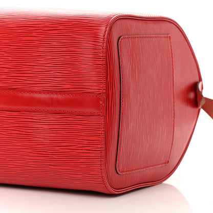 Louis Vuitton Epi Speedy 30 Castillan Red 10 of 20