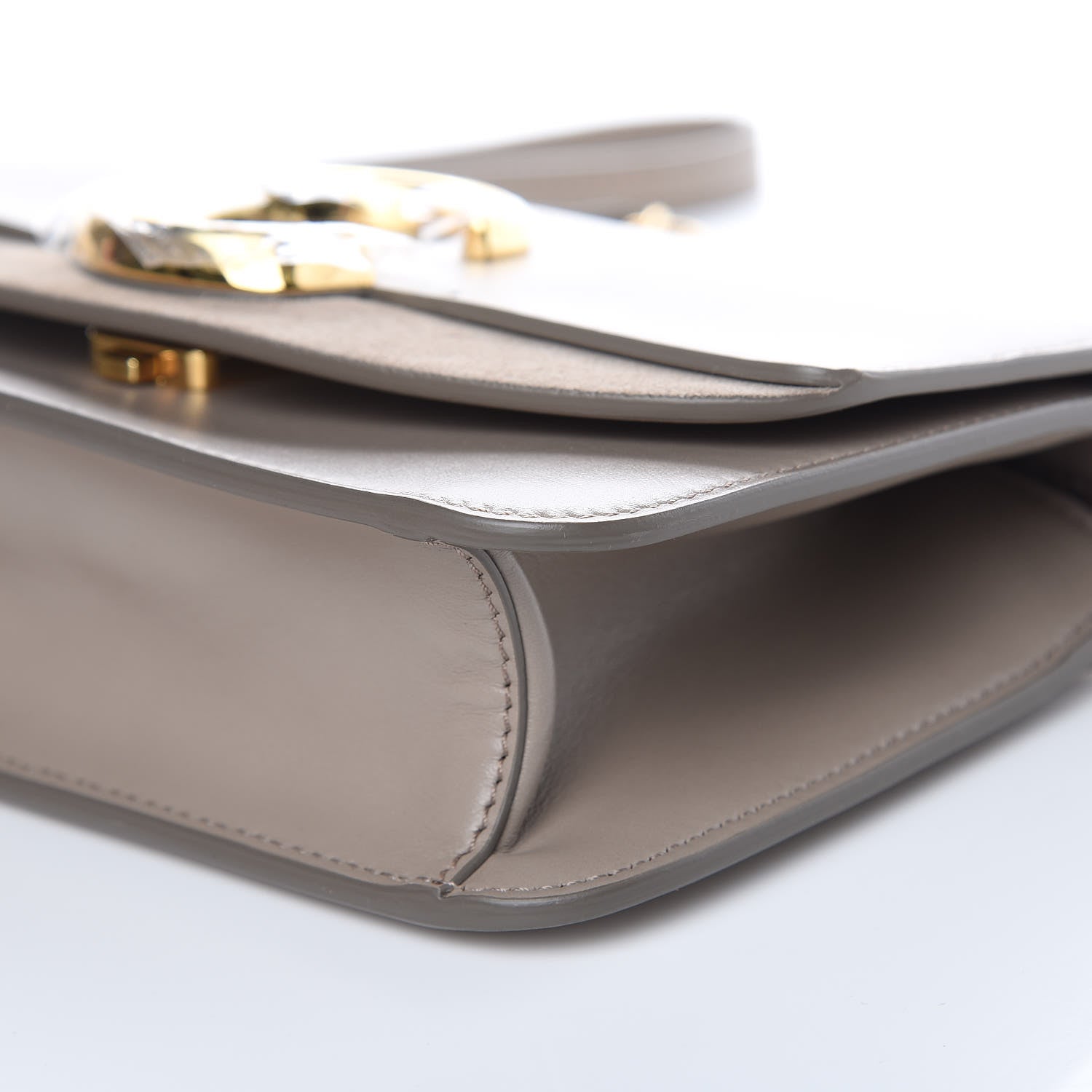 Chloe Calfskin Suede C Clutch With Chain Motty Grey 10 of 11