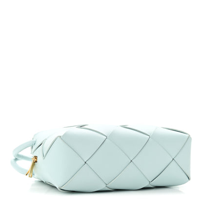 Bottega Veneta Maxi Intreccio Small Cassette Camera Bag Teal Washed 4 of 9
