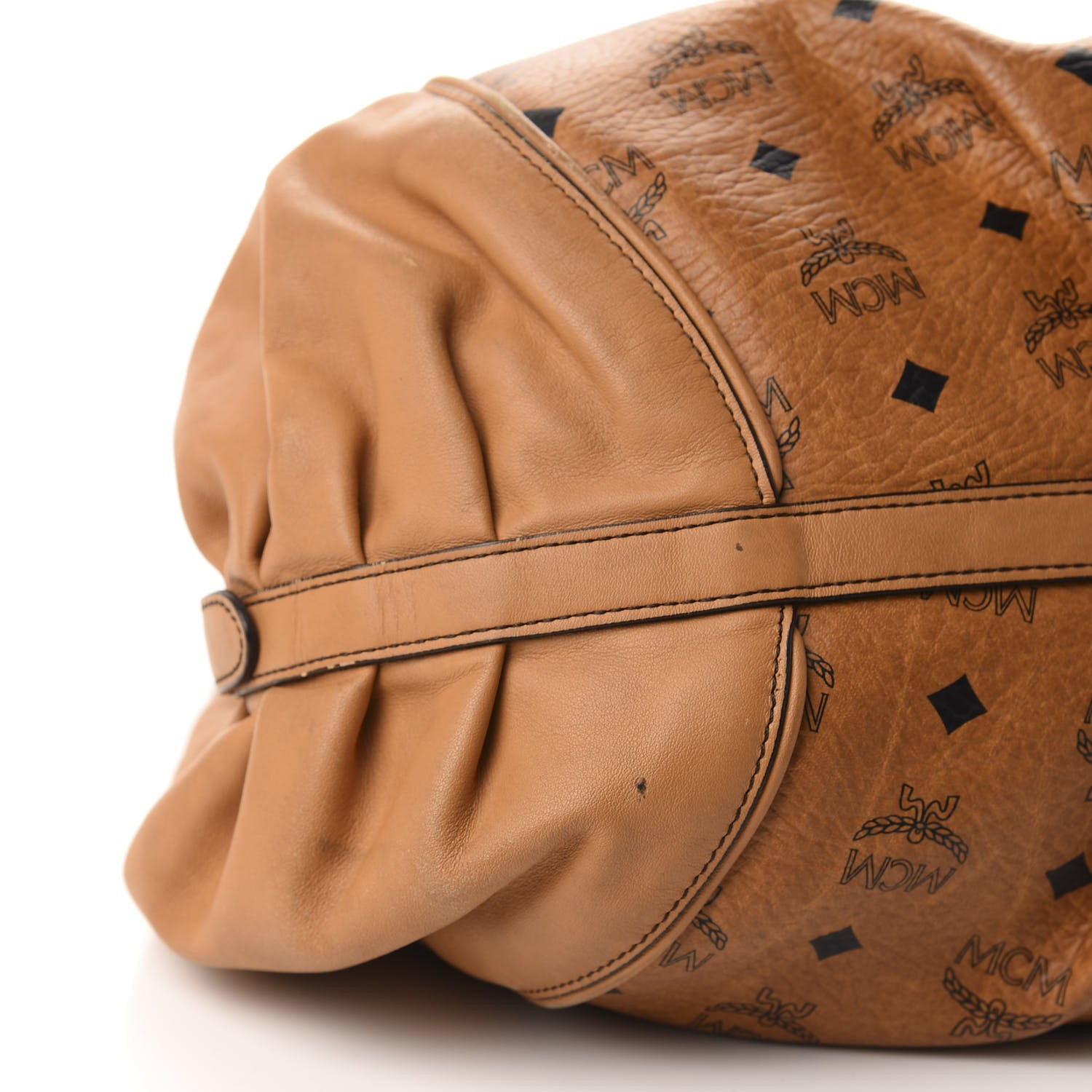MCM Visetos Shoulder Bag Cognac 6 of 13