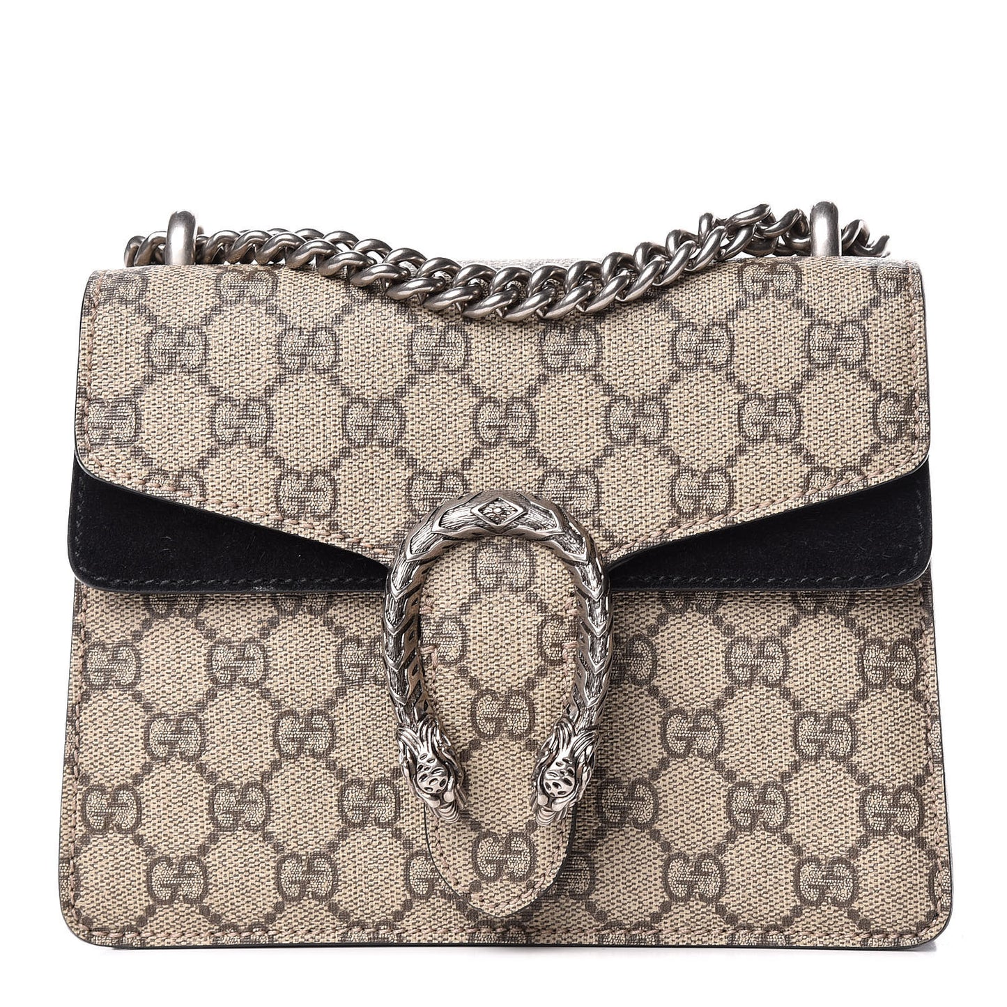 GG Supreme Monogram Mini Dionysus Shoulder Bag Black