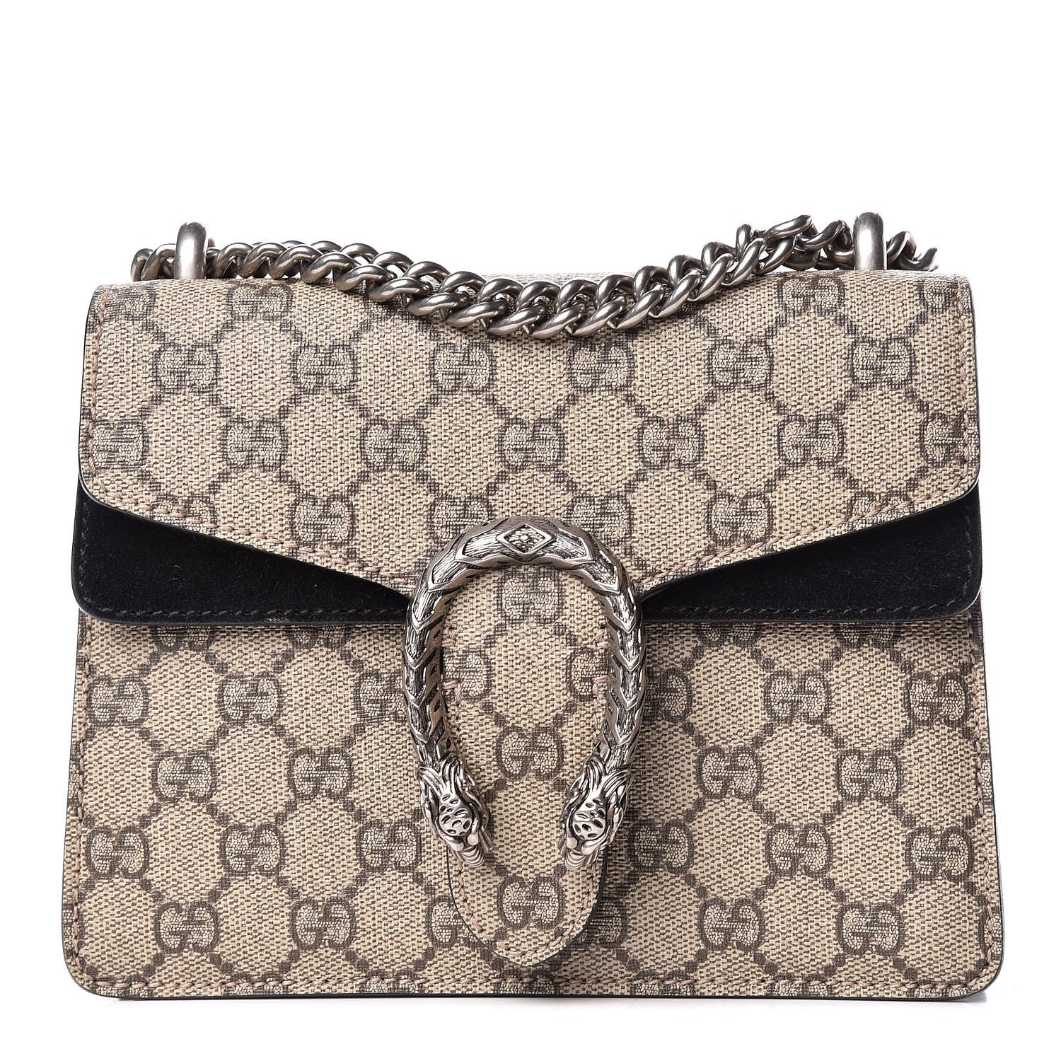 Gucci GG Supreme Monogram Mini Dionysus Shoulder Bag Black 1 of 13