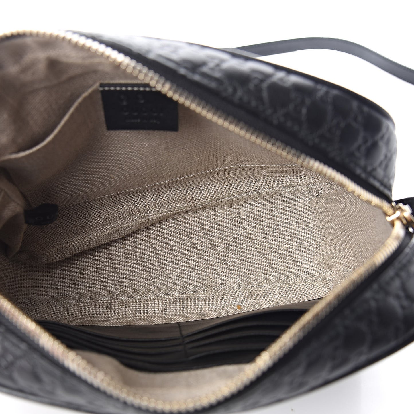 Microguccissima Mini Bree Messenger Bag Black