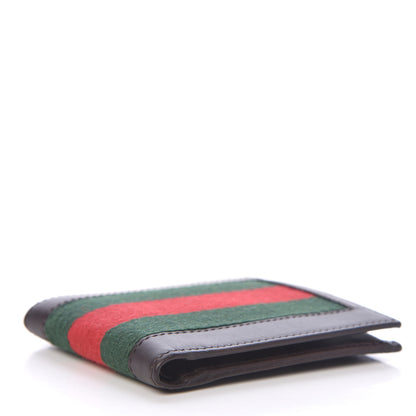 Gucci Calfskin Vintage Web Bi-Fold Wallet Dark Brown 4 of 7