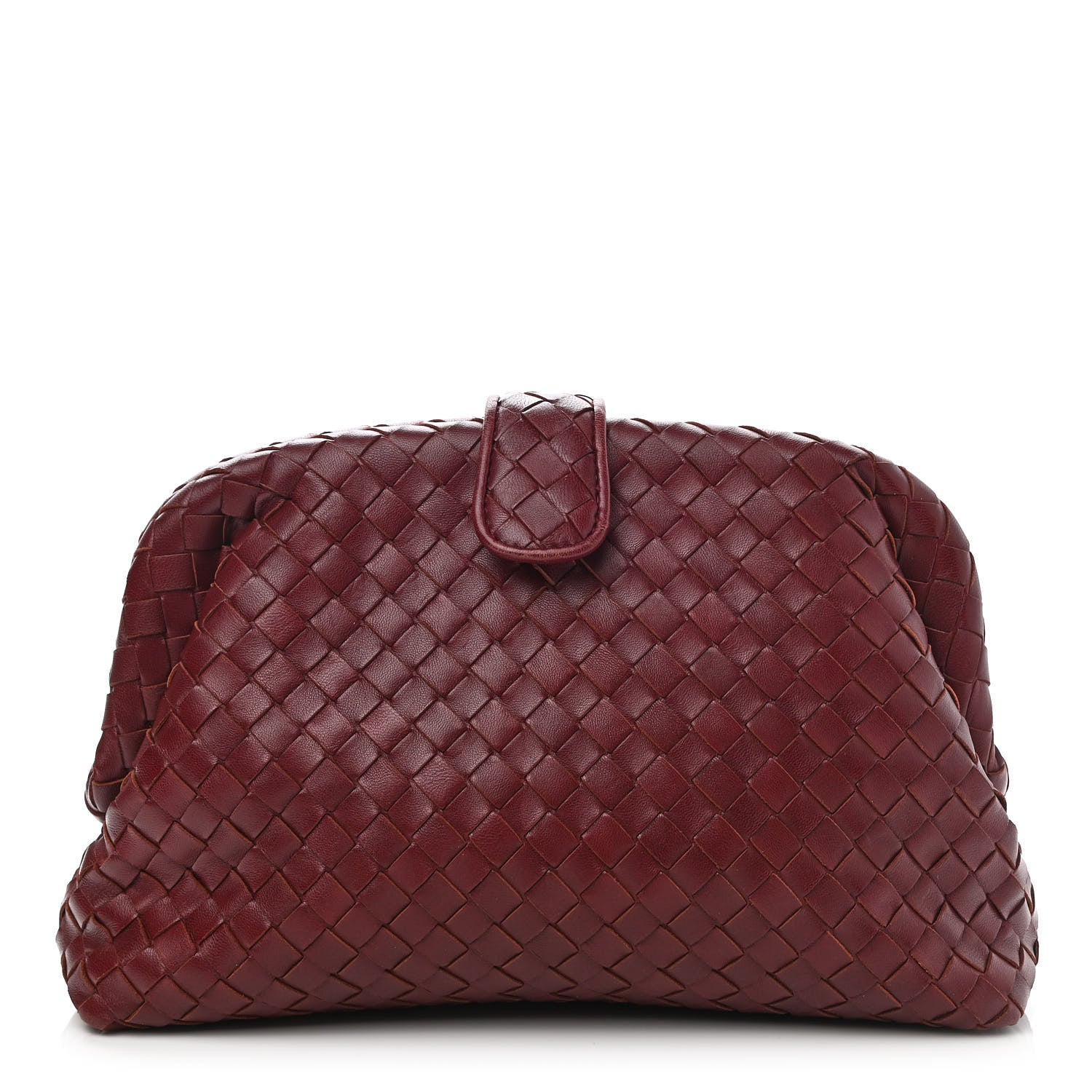 Bottega Veneta Nappa Intrecciato The Lauren 1980 Clutch Gigolo Red 3 of 10