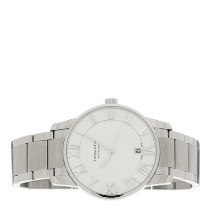 Tiffany Stainless Steel 37mm Atlas 3-Hand Automatic Watch 2 of 5
