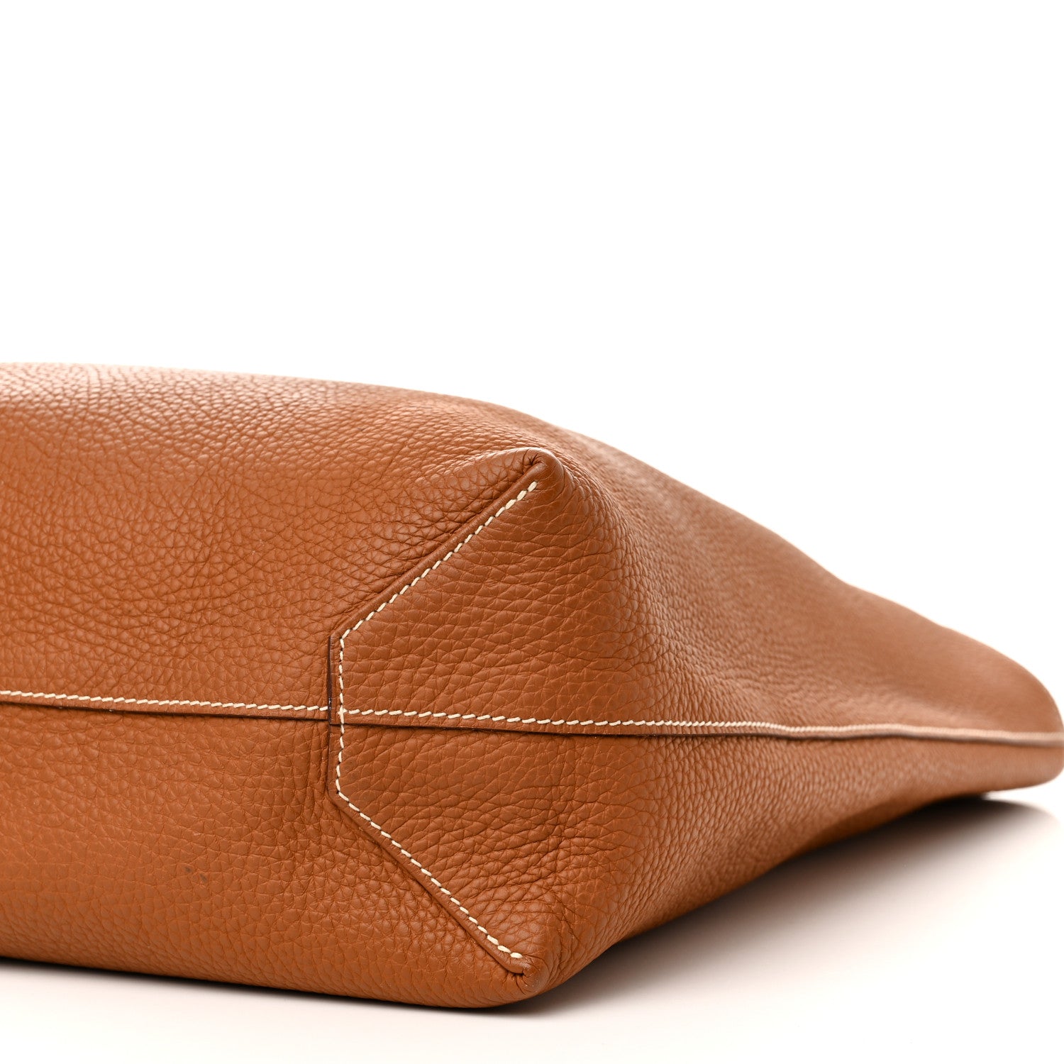 Hermes Taurillon Clemence Double Sens 45 Reversible Tote Orange Gold 14 of 17