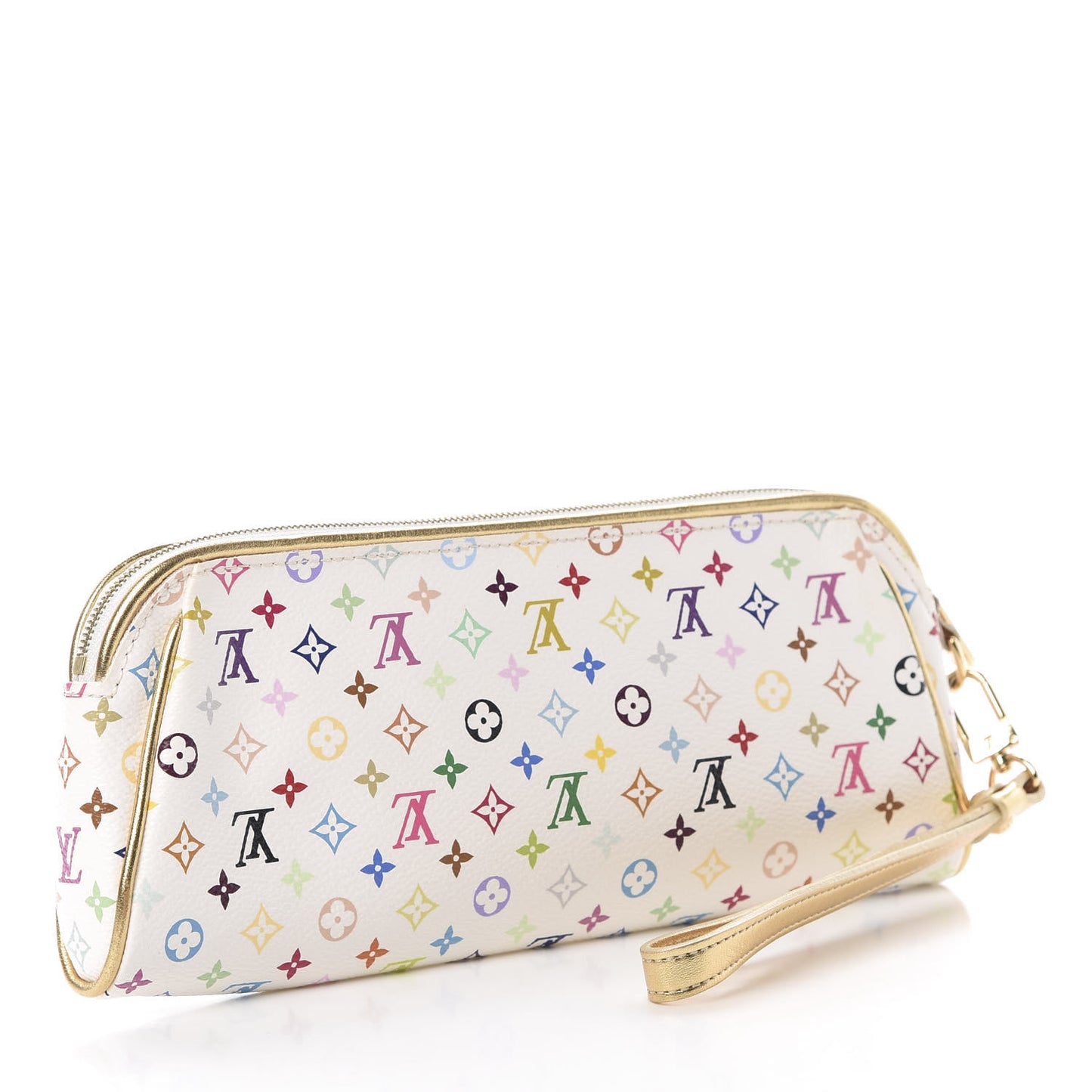 Monogram Multicolor Kate Clutch White