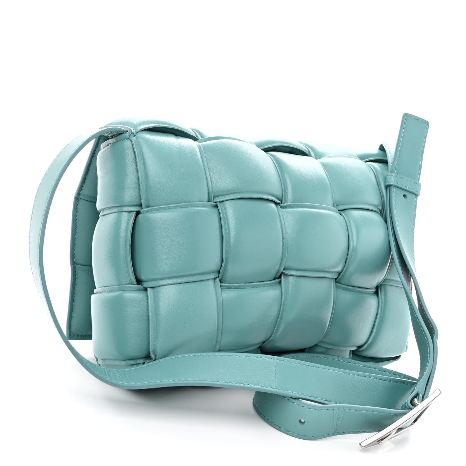 Bottega Veneta Nappa Maxi Intreccio Padded Cassette Crossbody Bag Linoleum 7 of 8