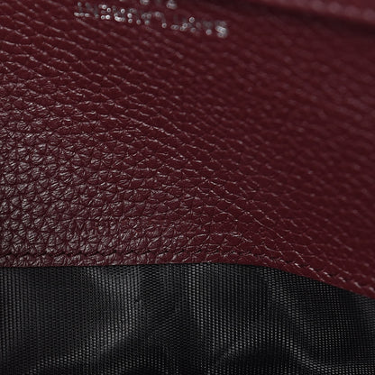 Saint Laurent Grained Calfskin Sac De Jour Souple Thin Wallet Rouge Legion 9 of 9
