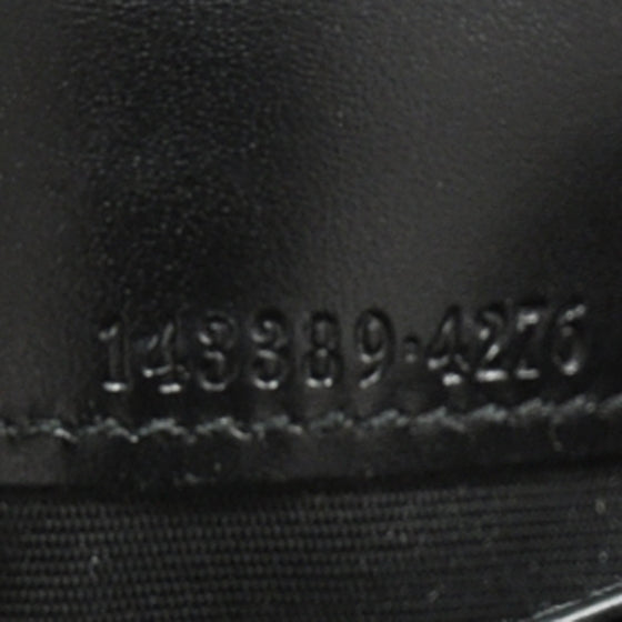 Monogram Nylon Leather Flap Wallet Black