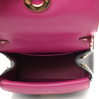 Christian Dior Bullcalf Mini Be Dior Flap Black Fraise 8 of 18