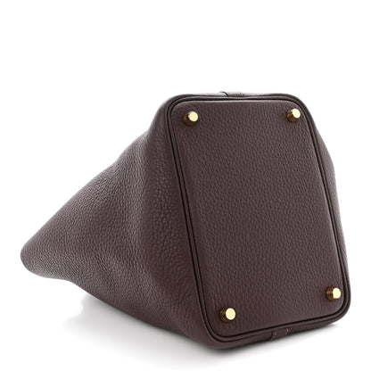 Hermes Taurillon Clemence Picotin Lock 18 PM Rouge Sellier 4 of 10