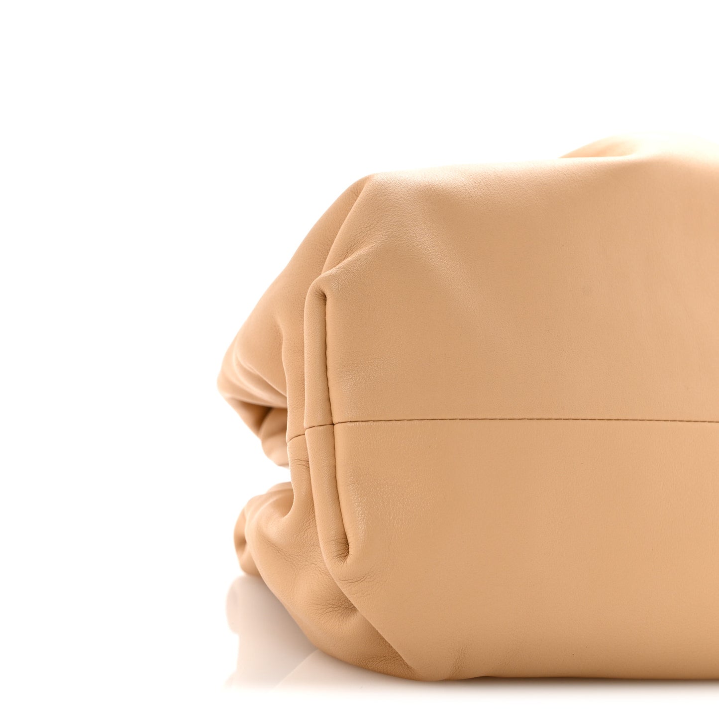 Smooth Butter Calf The Pouch Oversized Clutch Biscotto