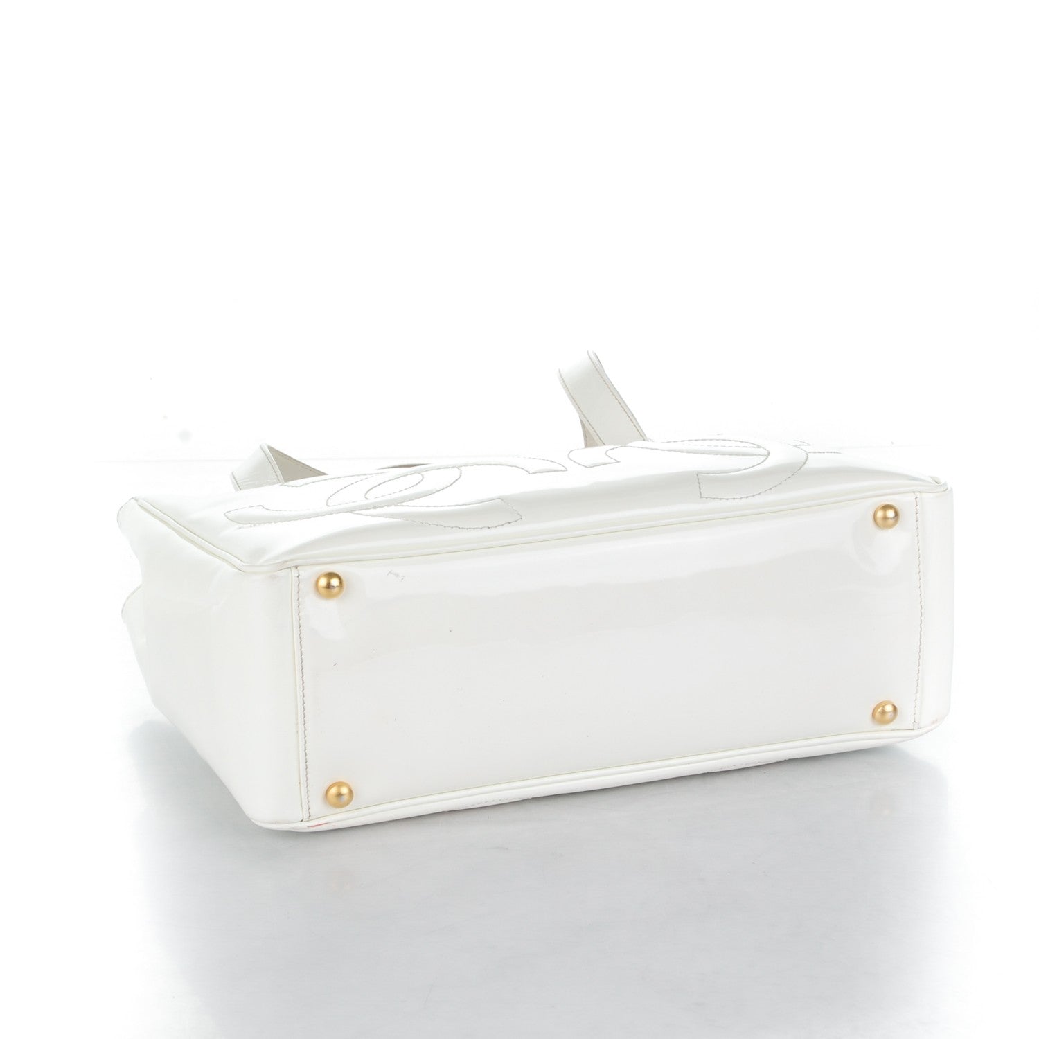 Chanel Patent CC Tote White 4 of 21