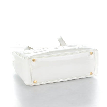 Chanel Patent CC Tote White 4 of 21