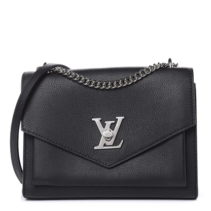 Louis Vuitton Soft Calfskin My Lockme Chain Bag BB Black 1 of 11