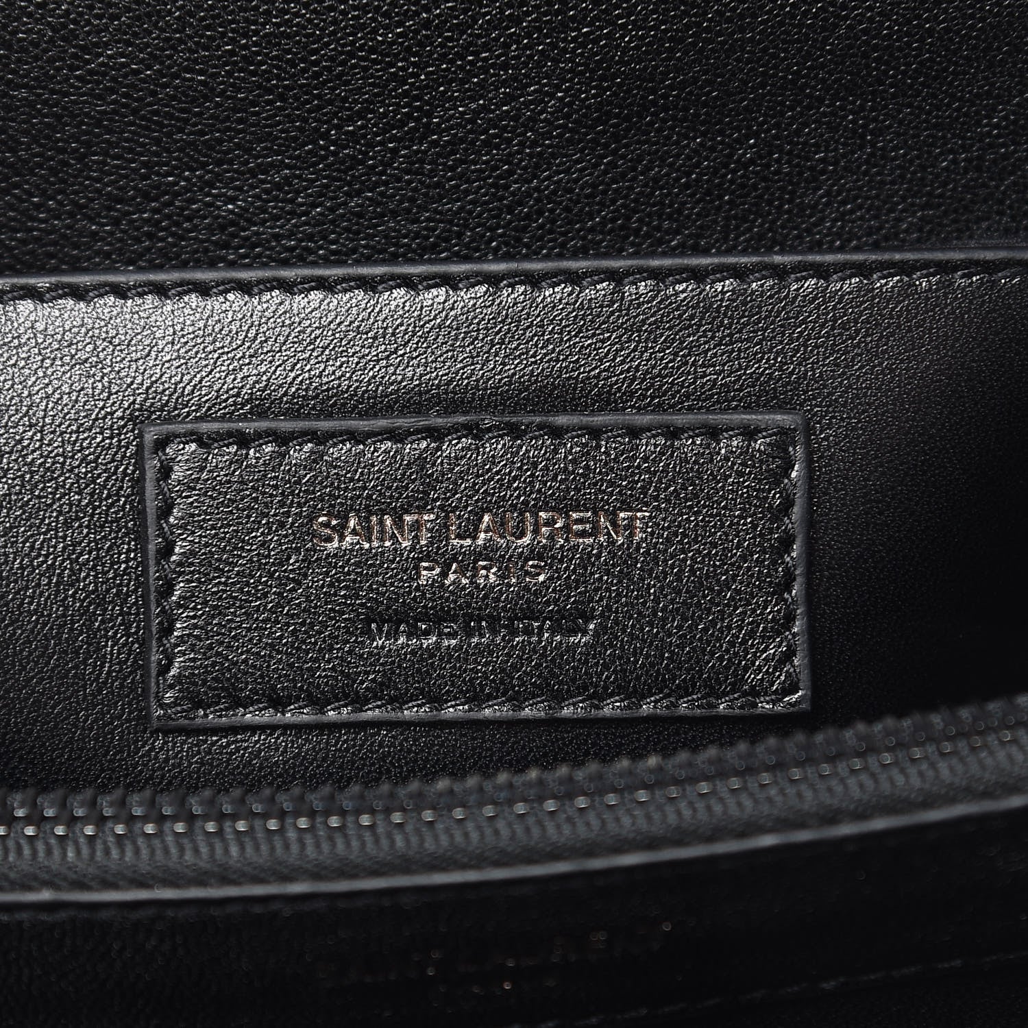 Saint Laurent Sheepskin Matelasse Chevron Monogram Monochrome Large College Satchel Black 8 of 11