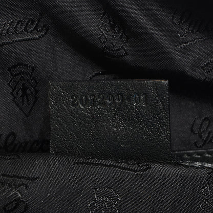Gucci Leather Babouska Studded Medium Boston Black 7 of 8