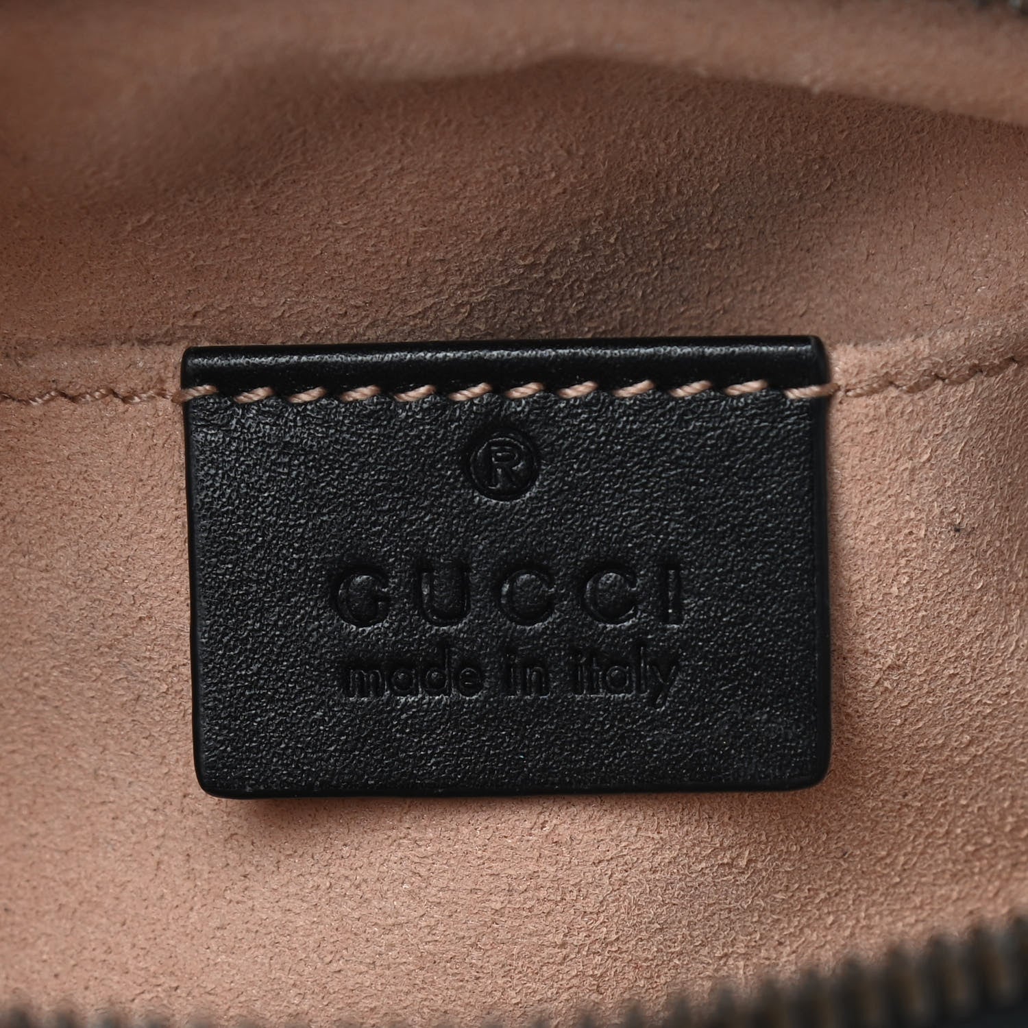 Gucci Calfskin Matelasse GG Marmont Belt Bag 75 30 Black 6 of 9