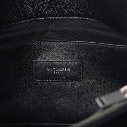 Saint Laurent Grain De Poudre Medium West Hollywood Monogram Fold-Over Black 5 of 8