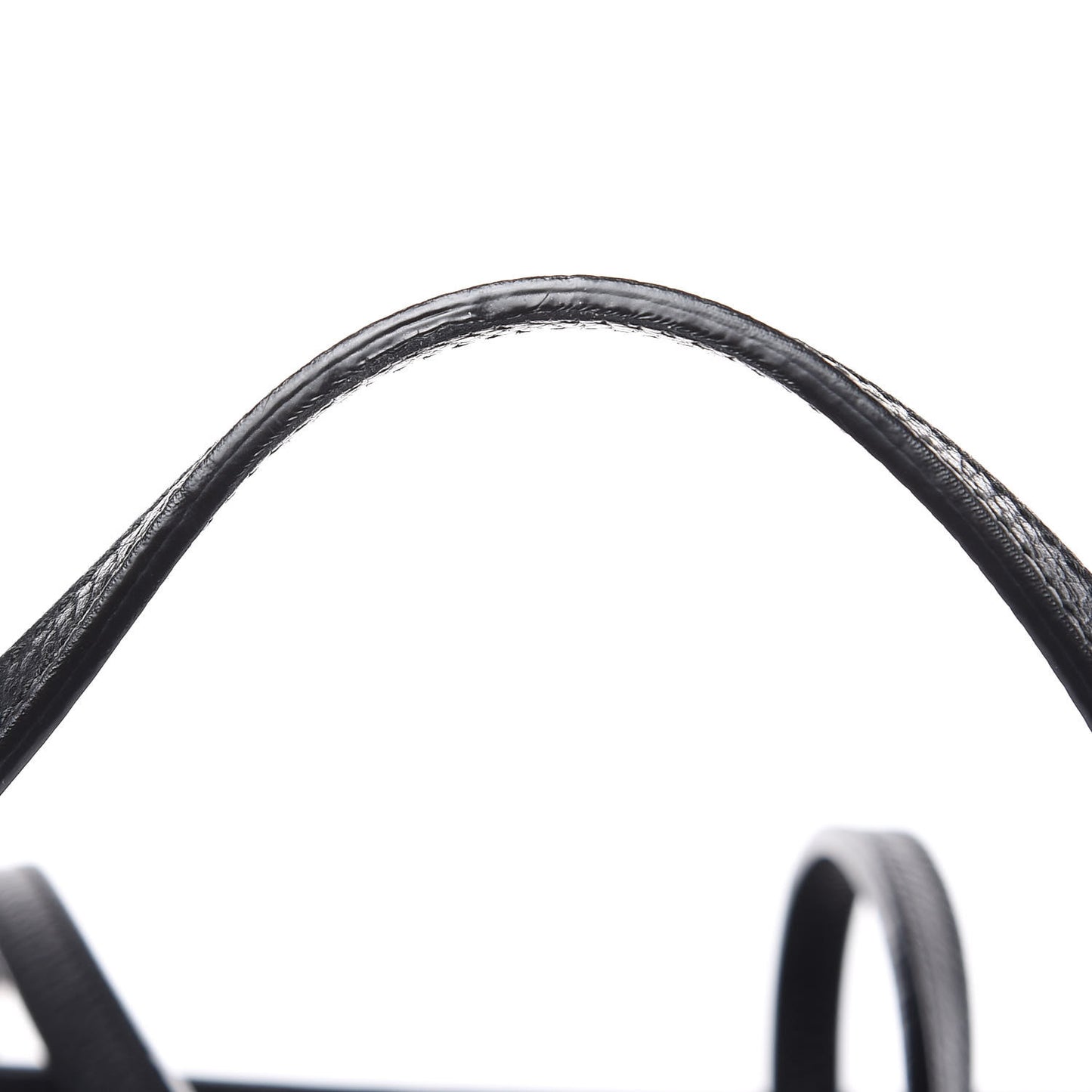 Pebbled Calfskin Small Swing Tote Black