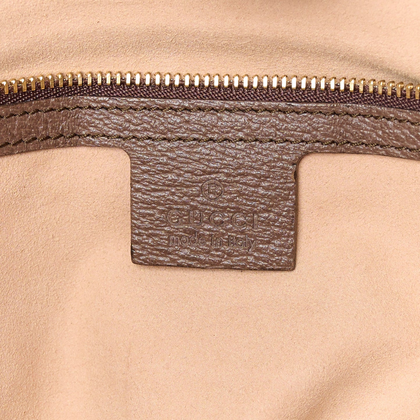 GG Supreme Monogram Medium Ophidia Shopping Tote Brown