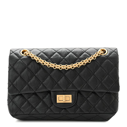 Chanel Aged Calfskin Quilted 2.55 Reissue 225 Flap Black 1 of 10