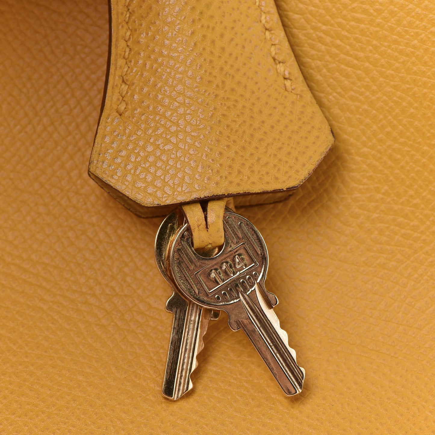 Epsom Birkin 35 Jaune Ambre