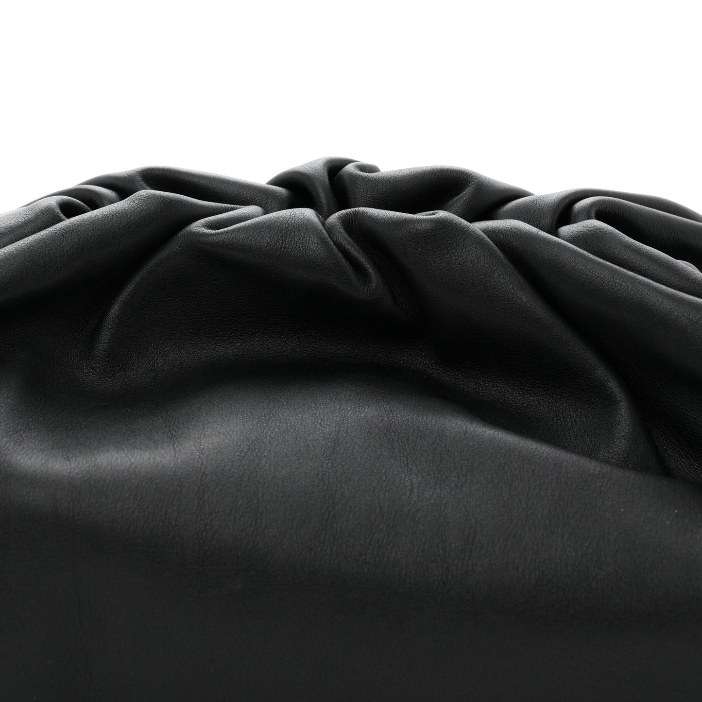 Smooth Butter Calf The Pouch Oversized Clutch Black