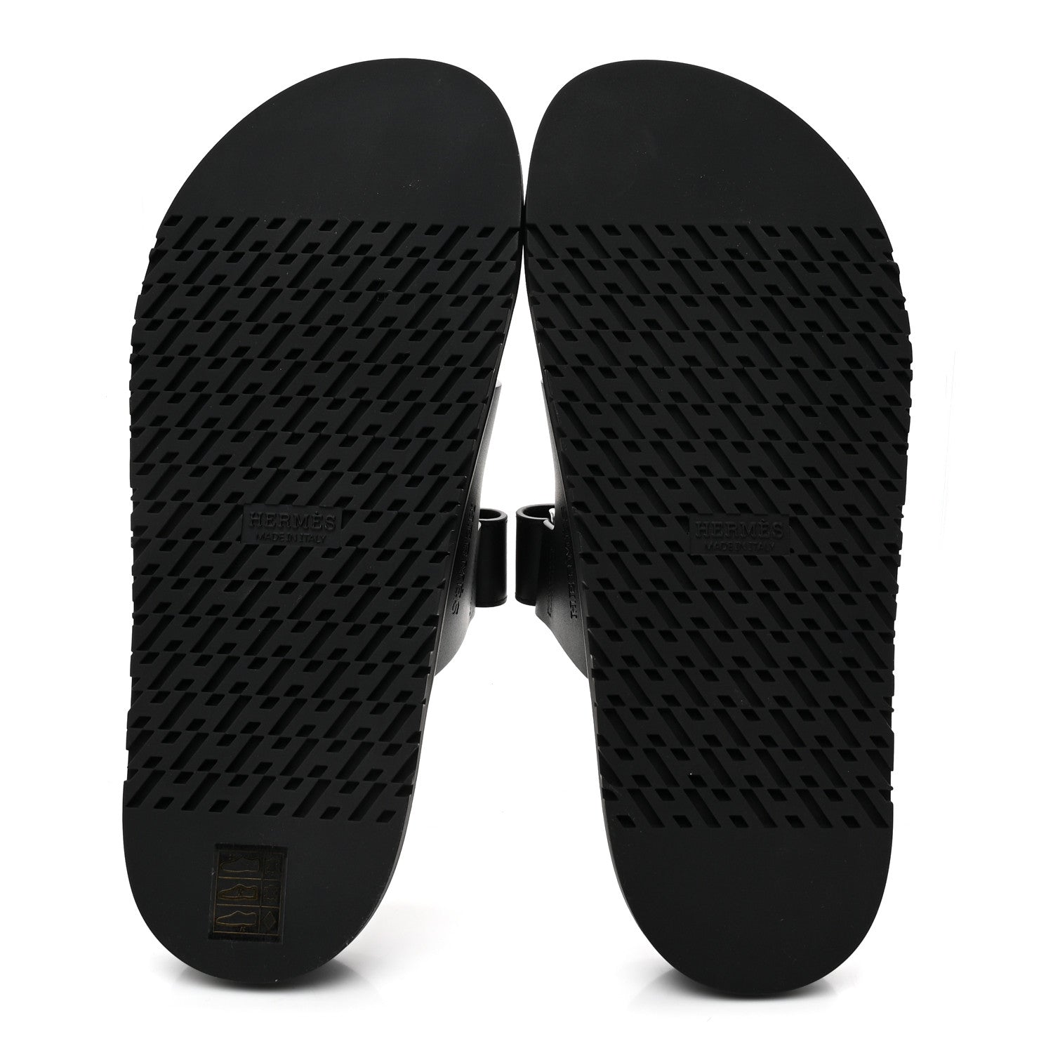 Hermes Calfskin Womens Chypre Sandals 38 Black 6 of 10