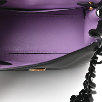 Versace Grained Calfskin Small La Medusa Top Handle Bag Black Lilac 5 of 8