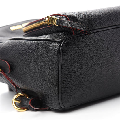 Miu Miu Goatskin Madras Backpack Black 6 of 11