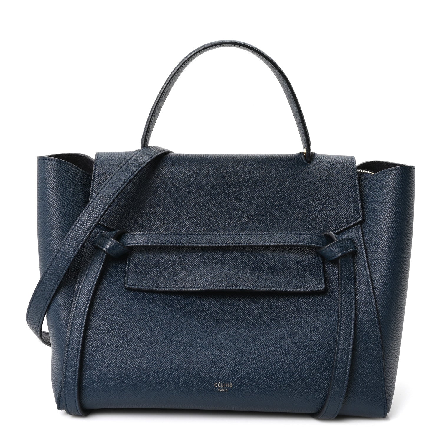 Celine Grained Calfskin Mini Belt Bag Blue 1 of 9