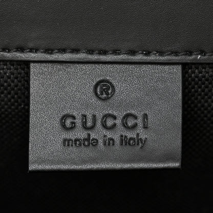 Gucci Soft GG Supreme Monogram Calfskin Web Double Buckle Backpack Black 6 of 10