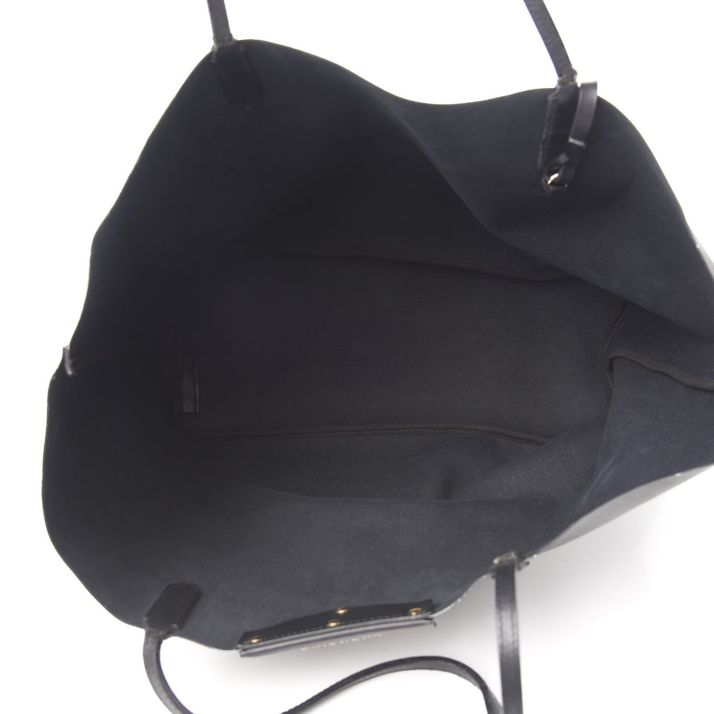 Textured Coated Canvas Rottweiler Pint Large Antigona Tote Black