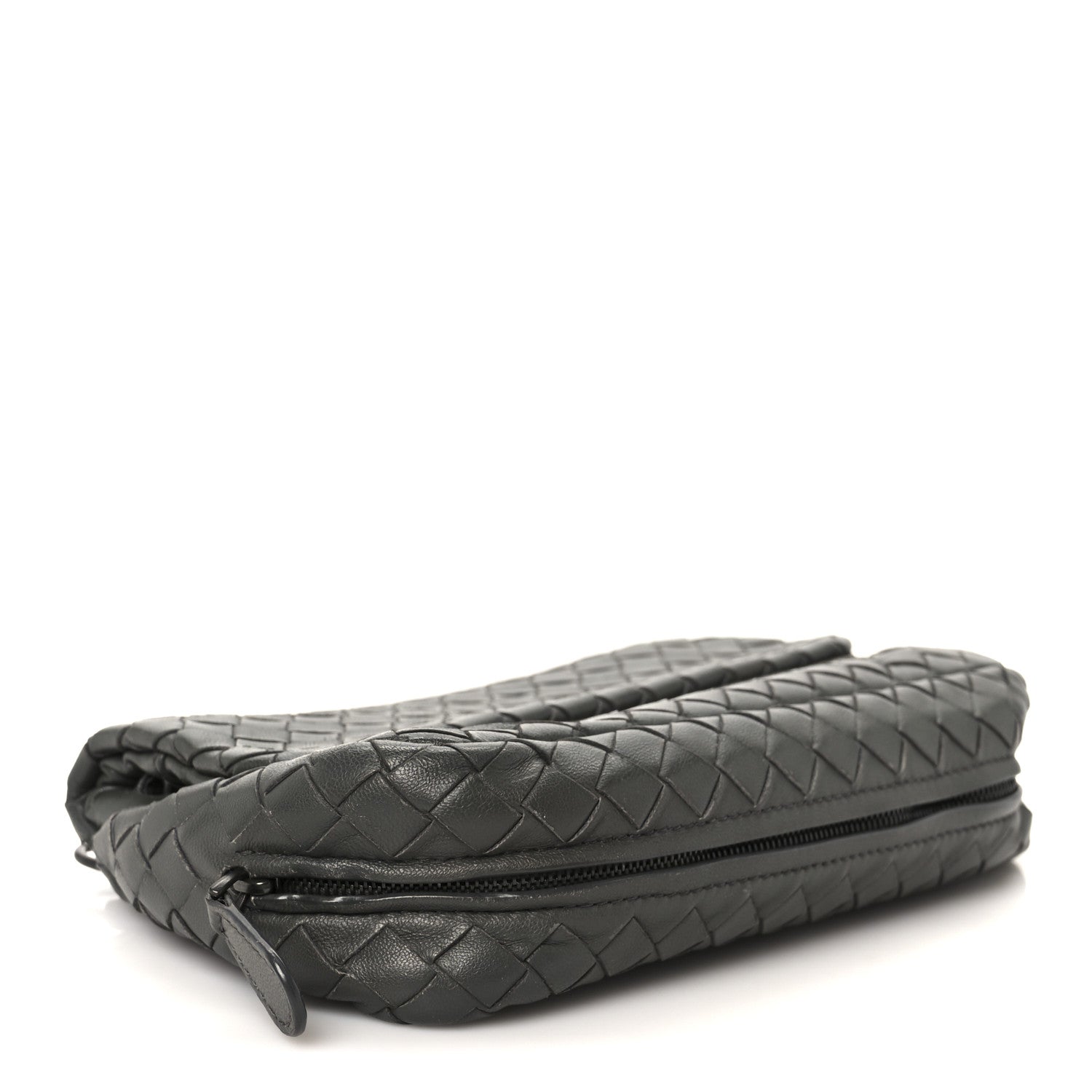 Bottega Veneta Nappa Intrecciato Small Chain Crossbody Light Grey 4 of 12