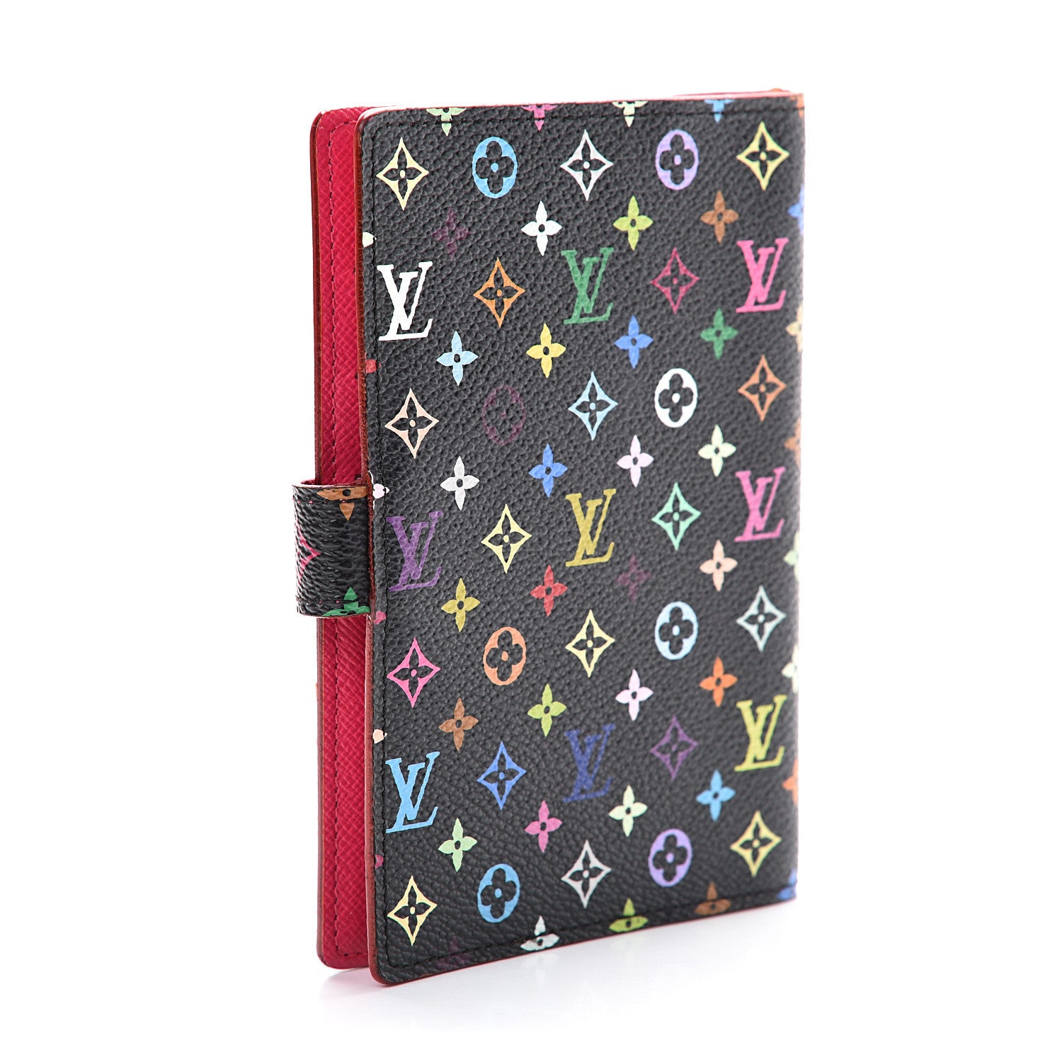 Louis Vuitton Monogram Multicolor Small Ring Agenda Cover Black Grenade 2 of 10