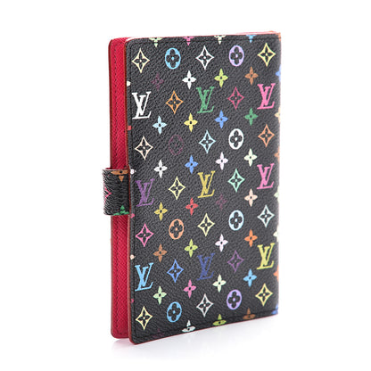 Louis Vuitton Monogram Multicolor Small Ring Agenda Cover Black Grenade 2 of 10