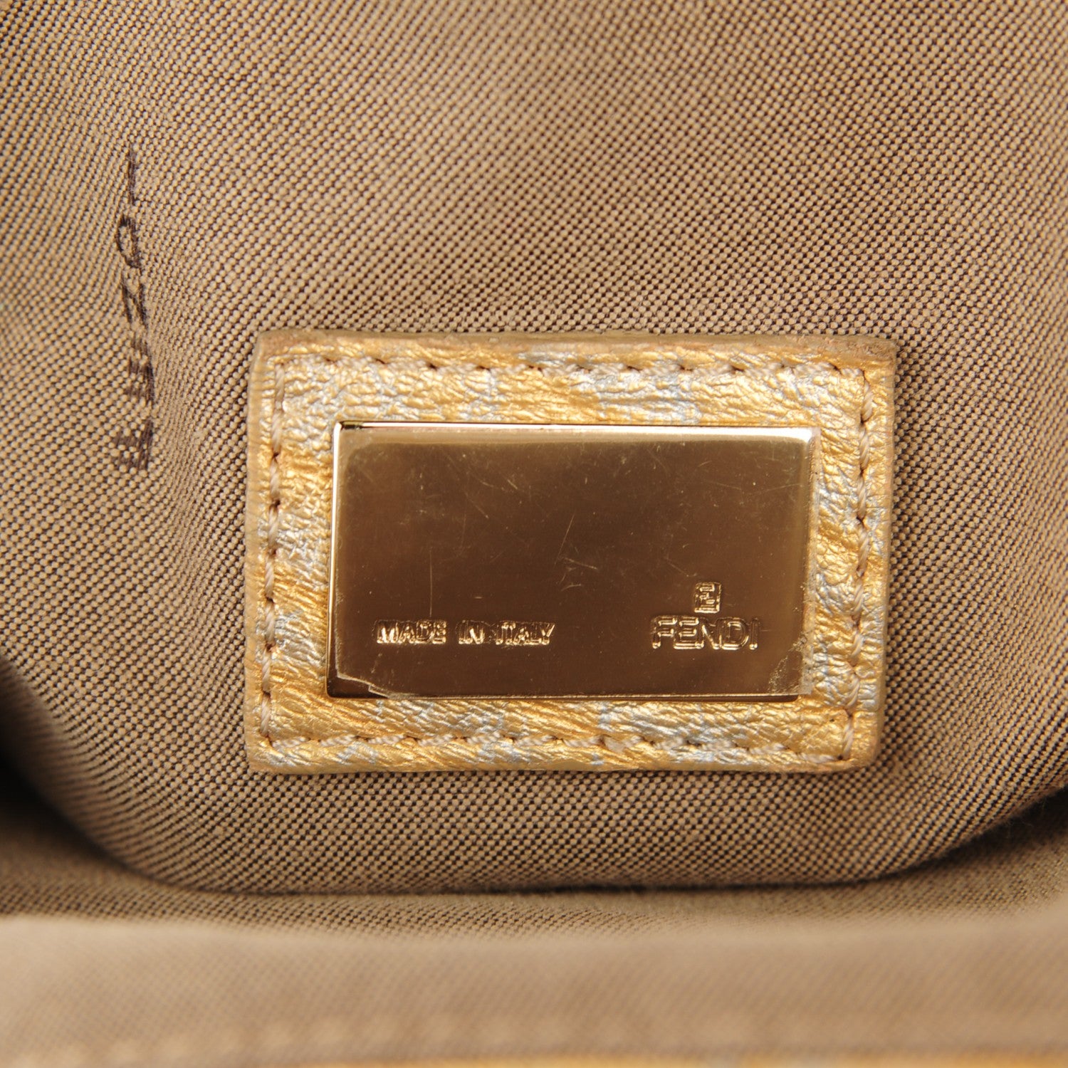 Fendi Nappa Nuvolata Bimetal Spy Oro Argento 6 of 8