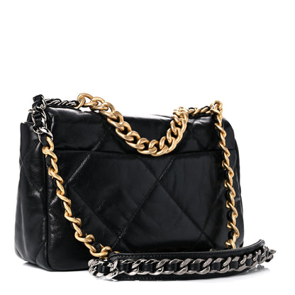 Chanel Goatskin Quilted Medium Chanel 19 Flap Black 3 of 11
