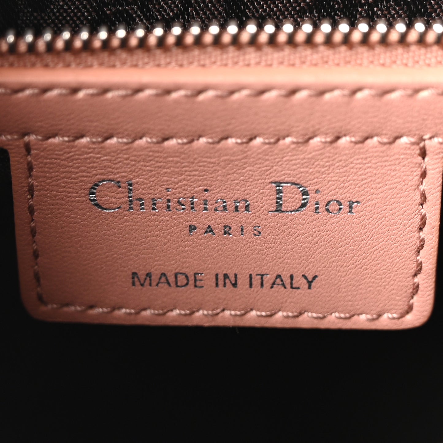 Lambskin Cannage Medium Lady Dior Bois de Rose