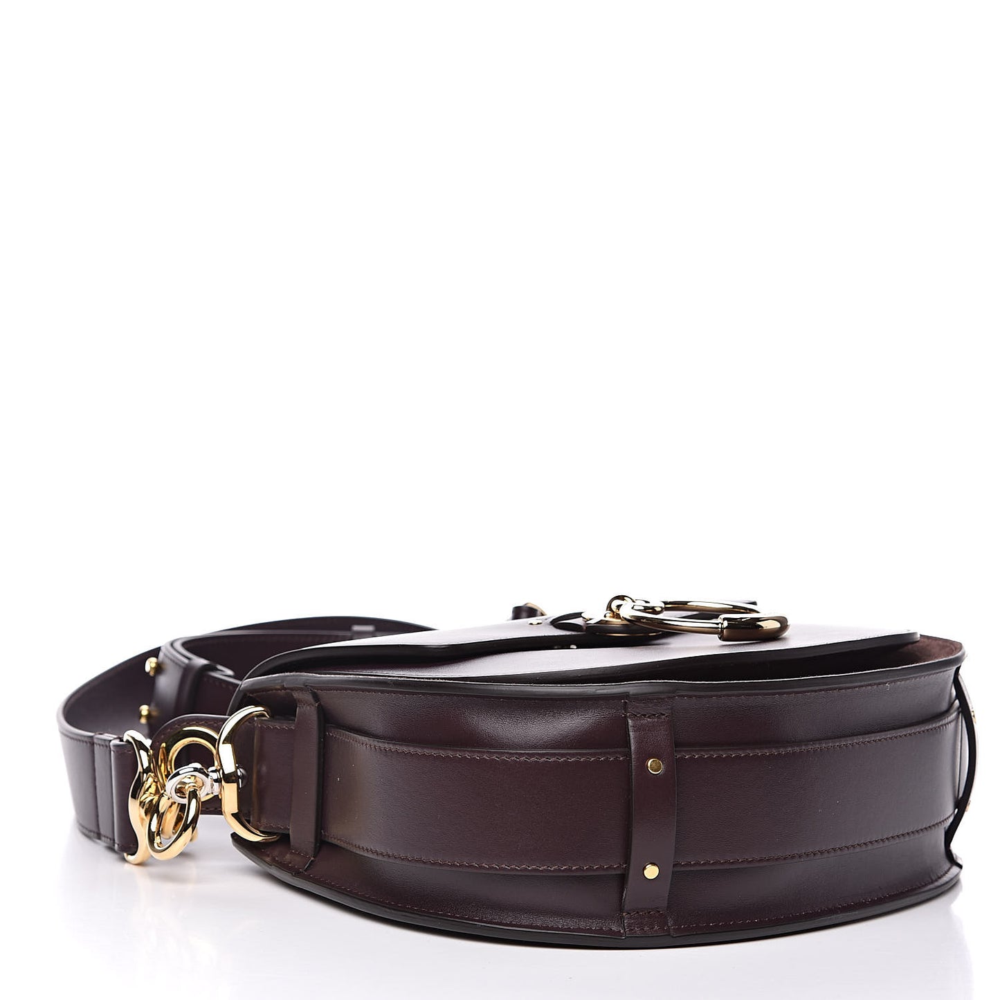 Calfskin Large Tess Bag Black Raisin