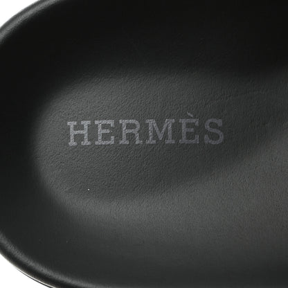 Hermes Calfskin Womens Chypre Sandals 37.5 Naturel 6 of 9