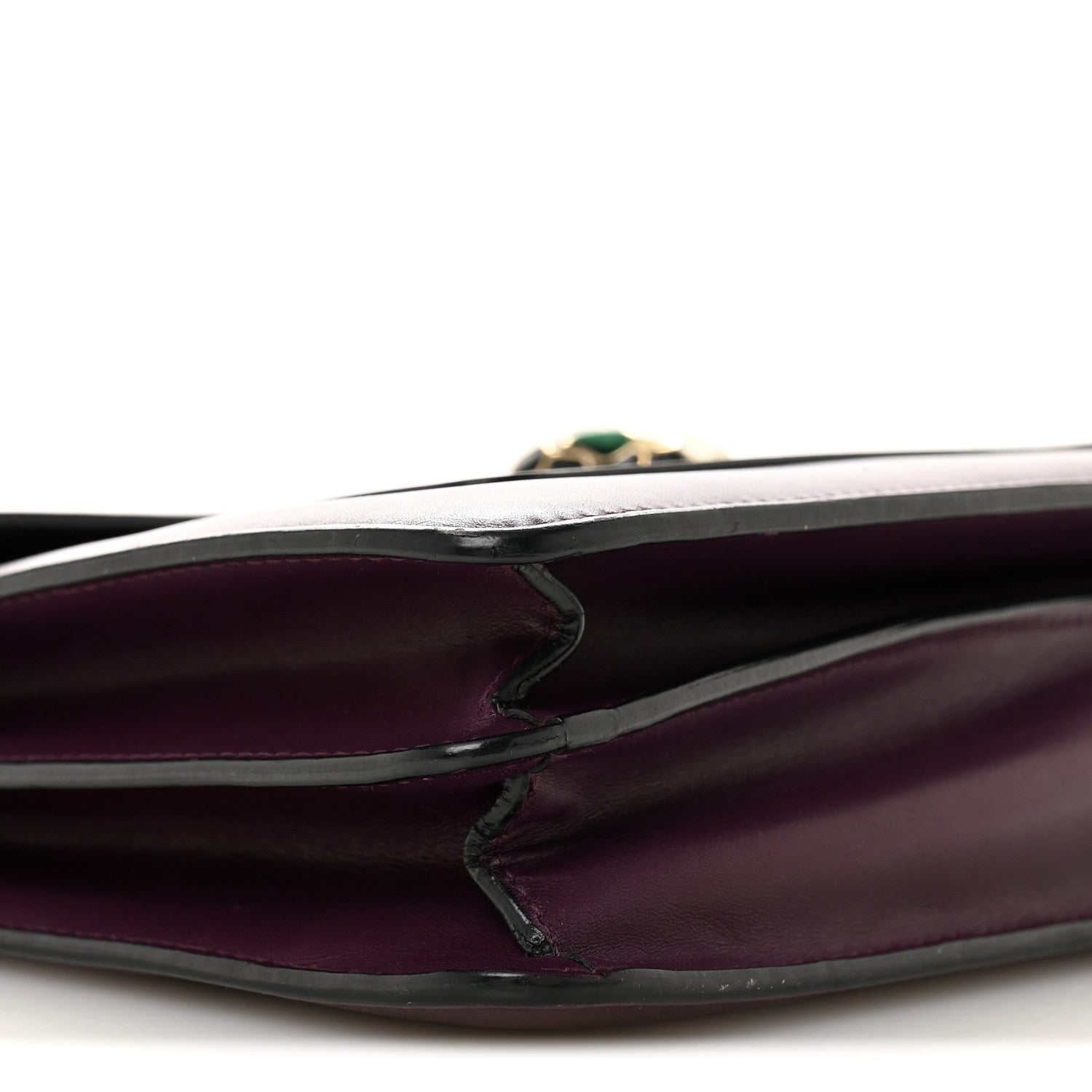 Bulgari Calfskin Serpenti Forever Shoulder Bag Plum 9 of 15