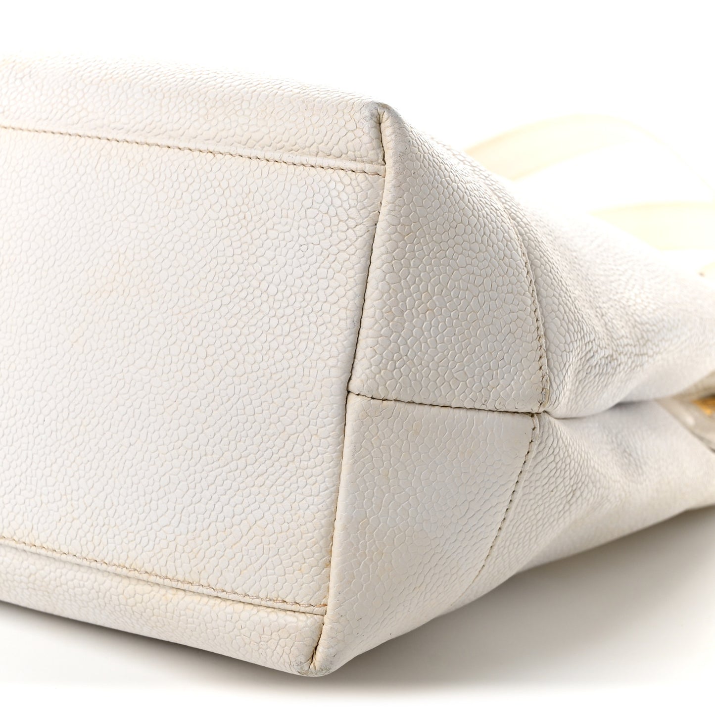 Caviar CC Shoulder Bag White