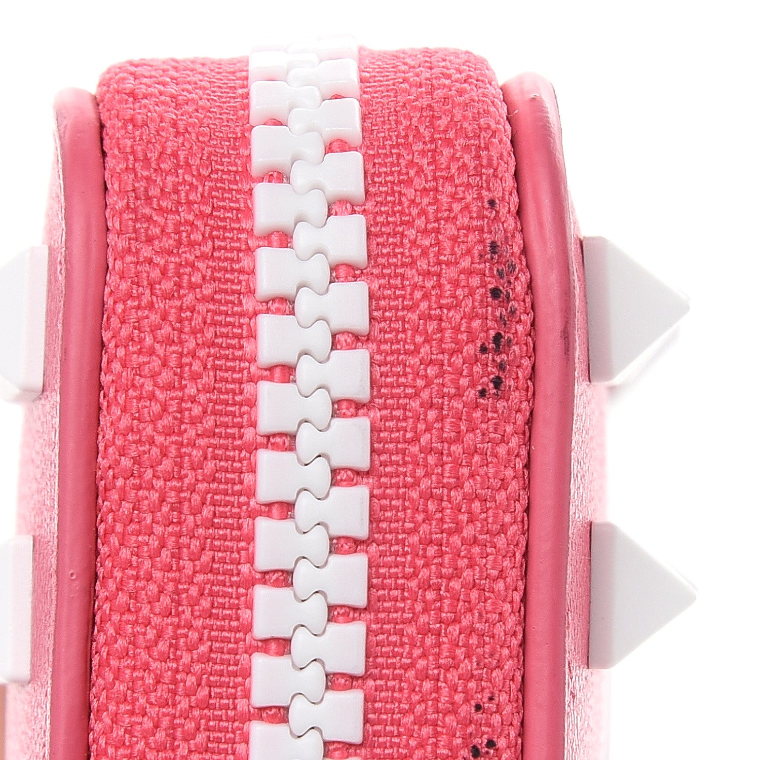 Valentino Garavani Vitello Colorblock Free Rockstud Zip Around Wallet Shadow Pink White 5 of 10