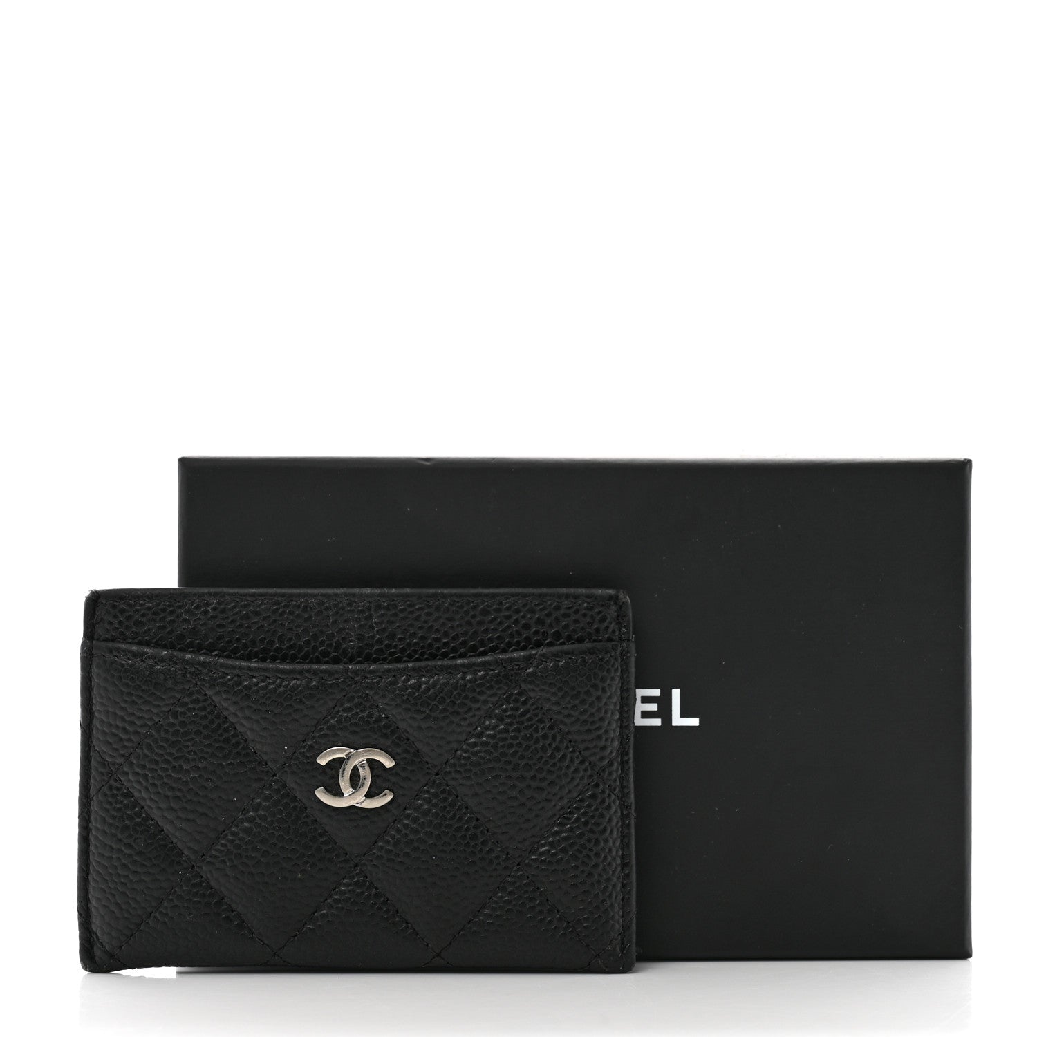 Chanel Caviar Quilted Card Holder Black 9 of 9