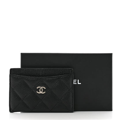 Chanel Caviar Quilted Card Holder Black 9 of 9